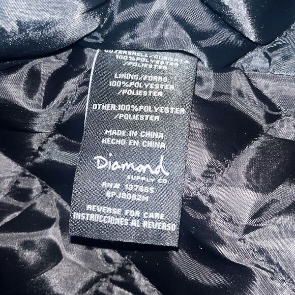 NWT Diamond Supply Co. Varsity Jacket, size XS - Picture 6 of 6